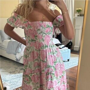 Hill House Nap Dress Nantucket Pink Hydrangea Exclusive